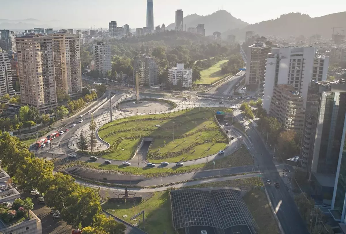 Visuale dall'alto viabilità città 